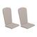 Front. Alamont Home - Charlestown Set of 2 All-Weather High Back Adirondack Chair Cushions - Cream.
