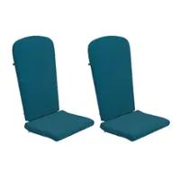 Alamont Home - Charlestown Set of 2 All-Weather High Back Adirondack Chair Cushions - Teal - Front_Zoom