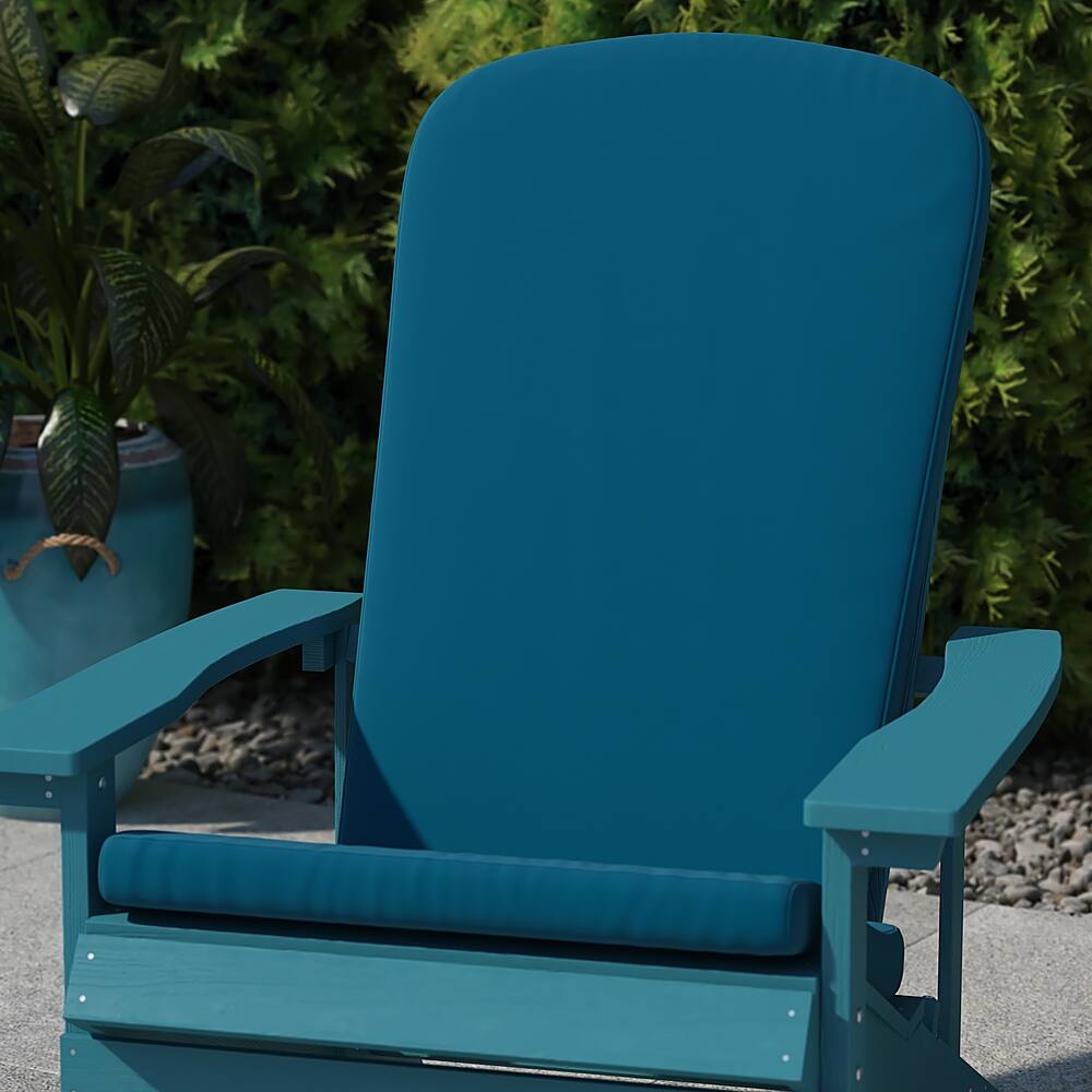 Alt View 12. Alamont Home - Charlestown Set of 2 All-Weather High Back Adirondack Chair Cushions - Teal.