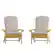 Front. Alamont Home - Charlestown Indoor/Outdoor Adirondack Chairs with Cushions - Set of 2 - Yellow/Cream.