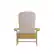 Alt View 11. Alamont Home - Charlestown Indoor/Outdoor Adirondack Chairs with Cushions - Set of 2 - Yellow/Cream.