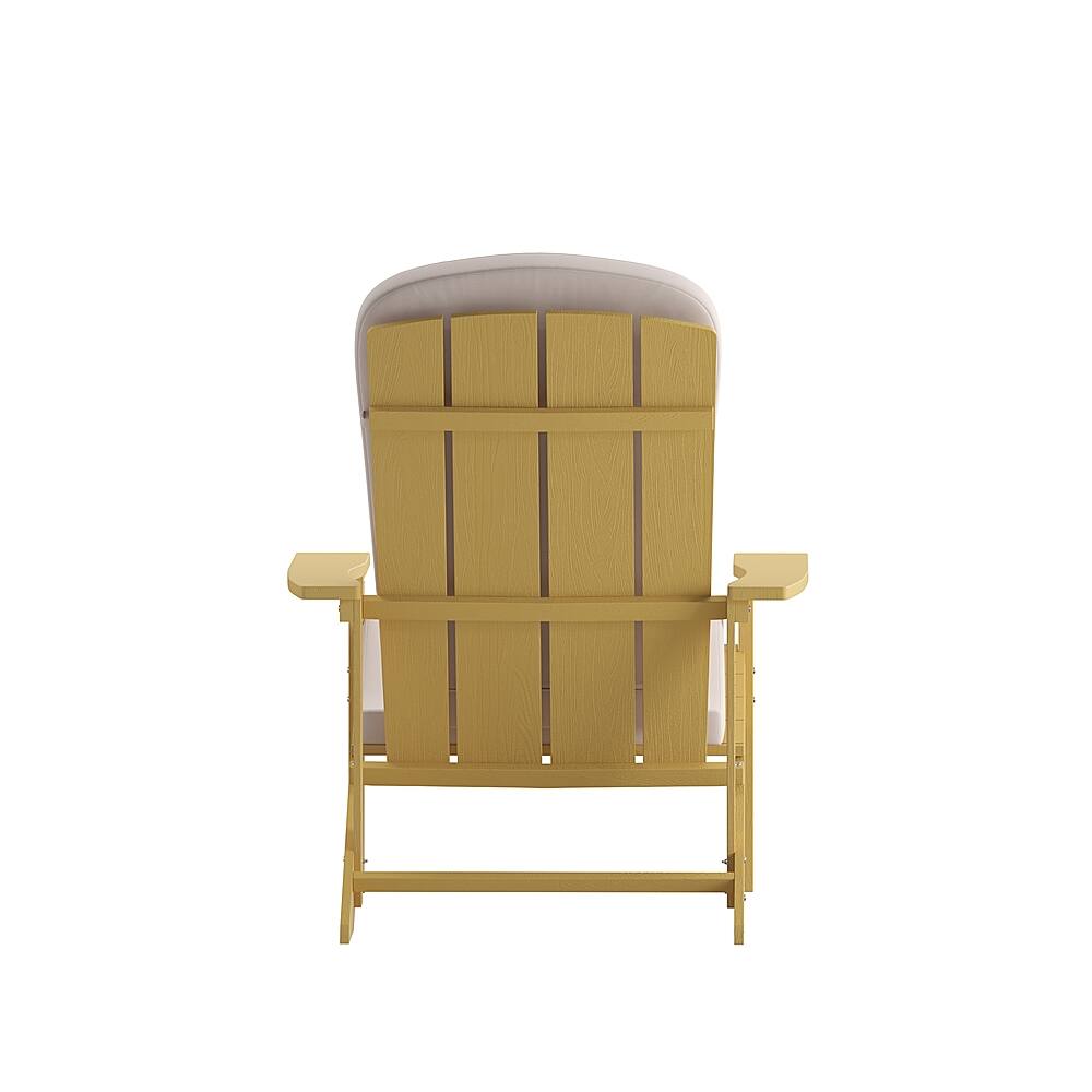 Alt View 17. Alamont Home - Charlestown Indoor/Outdoor Adirondack Chairs with Cushions - Set of 2 - Yellow/Cream.