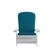 Alt View 11. Alamont Home - Charlestown Indoor/Outdoor Folding Adirondack Chairs with Cushions - Set of 2 - White/Teal.