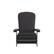 Alt View 11. Alamont Home - Charlestown Indoor/Outdoor Folding Adirondack Chairs with Cushions - Set of 2 - Black/Gray.