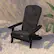 Alt View 16. Alamont Home - Charlestown Indoor/Outdoor Folding Adirondack Chairs with Cushions - Set of 2 - Black/Gray.