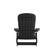 Alt View 17. Alamont Home - Charlestown Indoor/Outdoor Folding Adirondack Chairs with Cushions - Set of 2 - Black/Gray.
