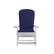 Alt View 11. Alamont Home - Savannah Indoor/Outdoor Rocking Adirondack Chairs with Cushions - Set of 2 - White/Blue.