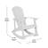Alt View 13. Alamont Home - Savannah Indoor/Outdoor Rocking Adirondack Chairs with Cushions - Set of 2 - White/Blue.