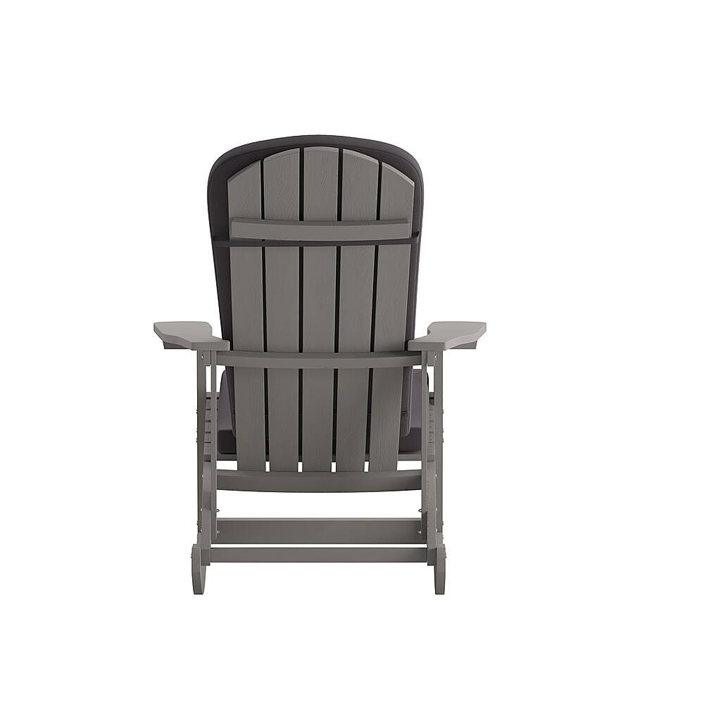 Alt View 17. Alamont Home - Savannah Indoor/Outdoor Rocking Adirondack Chairs with Cushions - Set of 2 - Gray.