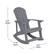 Alt View 13. Alamont Home - Savannah Indoor/Outdoor Rocking Adirondack Chairs with Cushions - Set of 2 - Gray/Teal.