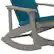 Alt View 18. Alamont Home - Savannah Indoor/Outdoor Rocking Adirondack Chairs with Cushions - Set of 2 - Gray/Teal.