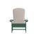 Alt View 11. Alamont Home - Charlestown Indoor/Outdoor Adirondack Chairs with Cushions - Set of 2 - Green/Cream.