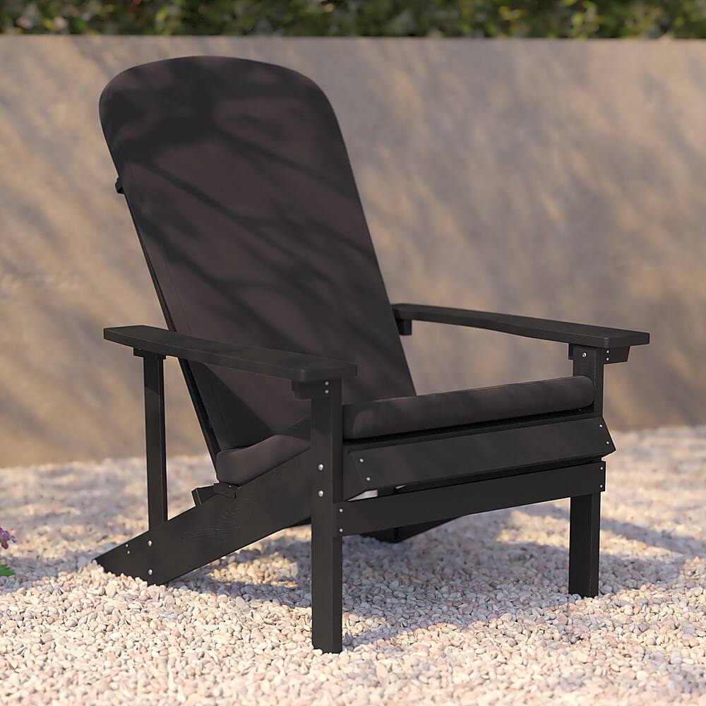 Alt View 15. Alamont Home - Charlestown Indoor/Outdoor Adirondack Chairs with Cushions - Set of 2 - Slate Gray/Gray.