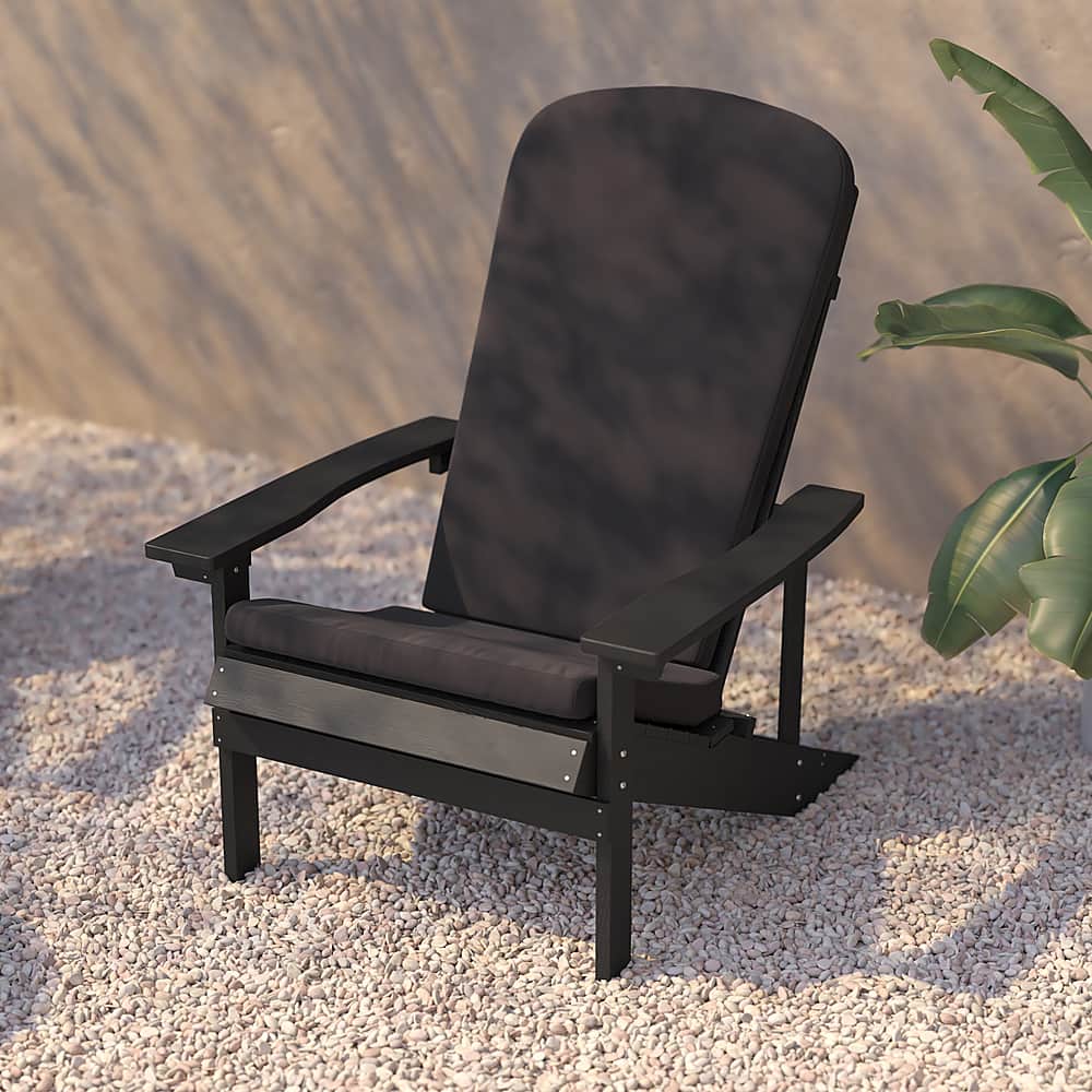 Alt View 16. Alamont Home - Charlestown Indoor/Outdoor Adirondack Chairs with Cushions - Set of 2 - Slate Gray/Gray.