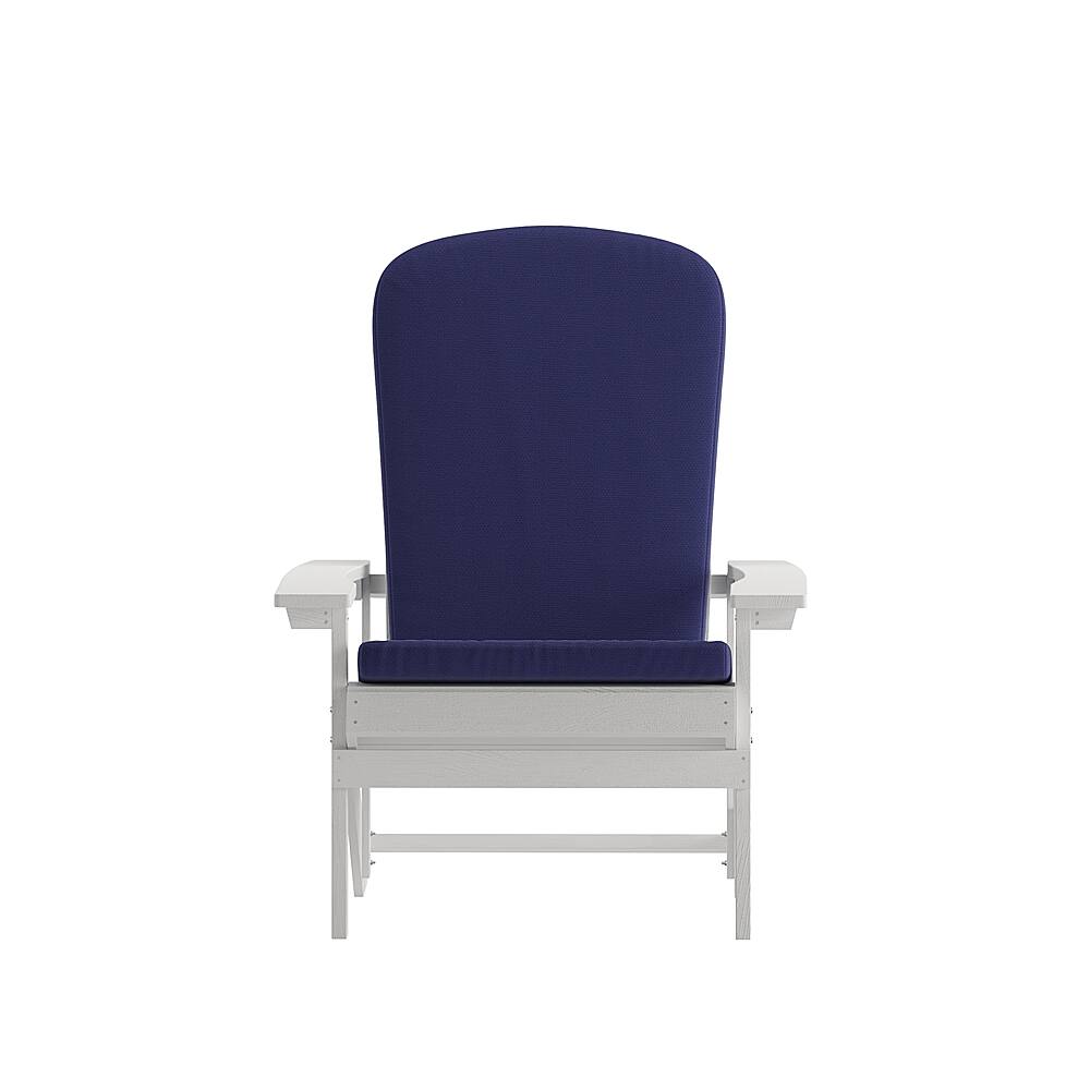 Alt View 11. Alamont Home - Charlestown Indoor/Outdoor Adirondack Chairs with Cushions - Set of 2 - White/Blue.