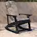 Alt View 15. Alamont Home - Savannah Indoor/Outdoor Rocking Adirondack Chairs with Cushions - Set of 2 - Black/Cream.