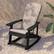 Alt View 16. Alamont Home - Savannah Indoor/Outdoor Rocking Adirondack Chairs with Cushions - Set of 2 - Black/Cream.