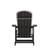 Alt View 17. Alamont Home - Savannah Indoor/Outdoor Rocking Adirondack Chairs with Cushions - Set of 2 - Black/Cream.