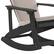 Alt View 18. Alamont Home - Savannah Indoor/Outdoor Rocking Adirondack Chairs with Cushions - Set of 2 - Black/Cream.