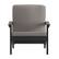 Alt View 11. Alamont Home - Charlestown All-Weather Poly Resin Adirondack Style Chair & Cushions - Black/Charcoal.