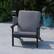 Alt View 12. Alamont Home - Charlestown All-Weather Poly Resin Adirondack Style Chair & Cushions - Black/Charcoal.