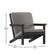 Alt View 13. Alamont Home - Charlestown All-Weather Poly Resin Adirondack Style Chair & Cushions - Black/Charcoal.