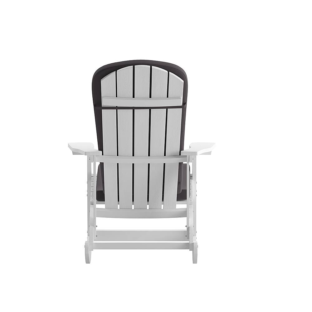 Alt View 17. Alamont Home - Savannah Indoor/Outdoor Rocking Adirondack Chairs with Cushions - Set of 2 - White/Gray.