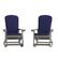 Front. Alamont Home - Savannah Indoor/Outdoor Rocking Adirondack Chairs with Cushions - Set of 2 - Gray/Blue.