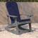 Alt View 15. Alamont Home - Savannah Indoor/Outdoor Rocking Adirondack Chairs with Cushions - Set of 2 - Gray/Blue.