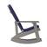 Alt View 19. Alamont Home - Savannah Indoor/Outdoor Rocking Adirondack Chairs with Cushions - Set of 2 - Gray/Blue.