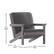 Alt View 13. Alamont Home - Charlestown All-Weather Poly Resin Adirondack Style Chair & Cushions - Gray.