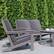 Alt View 15. Alamont Home - Charlestown All-Weather Poly Resin Adirondack Style Chair & Cushions - Gray.