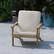 Alt View 12. Alamont Home - Charlestown All-Weather Poly Resin Adirondack Style Chair & Cushions - Natural Cedar/Cream.