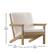 Alt View 13. Alamont Home - Charlestown All-Weather Poly Resin Adirondack Style Chair & Cushions - Natural Cedar/Cream.