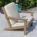 Alt View 14. Alamont Home - Charlestown All-Weather Poly Resin Adirondack Style Chair & Cushions - Natural Cedar/Cream.