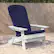 Alt View 15. Alamont Home - Charlestown Indoor/Outdoor Folding Adirondack Chairs with Cushions - Set of 2 - White/Blue.