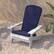 Alt View 16. Alamont Home - Charlestown Indoor/Outdoor Folding Adirondack Chairs with Cushions - Set of 2 - White/Blue.