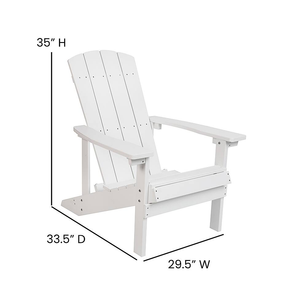 Alt View 13. Alamont Home - Charlestown Indoor/Outdoor Adirondack Chairs with Cushions - Set of 2 - White/Gray.