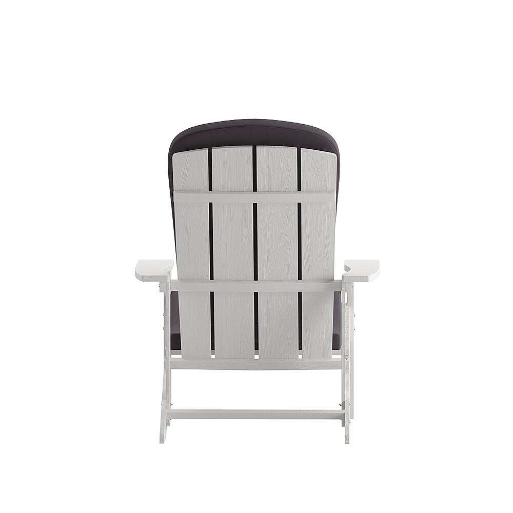 Alt View 17. Alamont Home - Charlestown Indoor/Outdoor Adirondack Chairs with Cushions - Set of 2 - White/Gray.