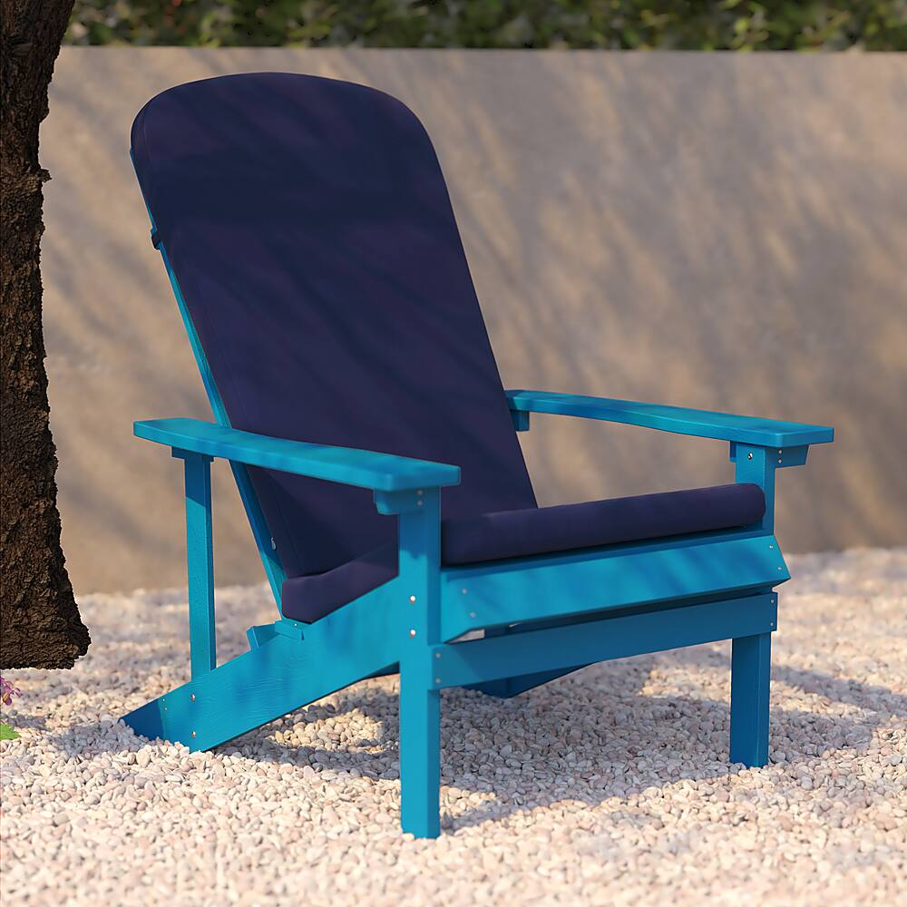 Alt View 15. Alamont Home - Charlestown Indoor/Outdoor Adirondack Chairs with Cushions - Set of 2 - Blue.