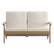 Alt View 11. Alamont Home - Charlestown All-Weather Poly Resin Adirondack Loveseat & Cushions - Natural Cedar/Cream.