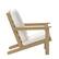 Alt View 18. Alamont Home - Charlestown All-Weather Poly Resin Adirondack Loveseat & Cushions - Natural Cedar/Cream.