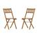 Front. Alamont Home - Martindale Indoor/Outdoor Solid Acacia Wood Folding Bistro Chairs - Set of 2 - Natural.