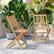 Alt View 14. Alamont Home - Martindale Indoor/Outdoor Solid Acacia Wood Folding Bistro Chairs - Set of 2 - Natural.