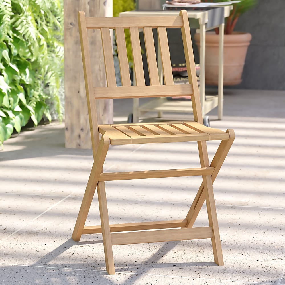 Best Buy: Flash Furniture Martindale Indoor/Outdoor Solid Acacia Wood ...