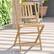 Alt View 15. Alamont Home - Martindale Indoor/Outdoor Solid Acacia Wood Folding Bistro Chairs - Set of 2 - Natural.