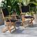 Alt View 14. Alamont Home - Martindale 2PK All-Weather Acacia Wood and Mesh Folding Bistro Armchairs - Natural.