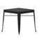 Front. Alamont Home - Helvey Indoor/Outdoor Commercial Steel Patio Table with Poly Resin Slatted Top - Black.