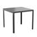Front. Alamont Home - Harris Indoor/Outdoor Commercial Steel Patio Table with Poly Resin Slatted Top - Black.