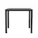 Alt View 11. Alamont Home - Harris Indoor/Outdoor Commercial Steel Patio Table with Poly Resin Slatted Top - Black.